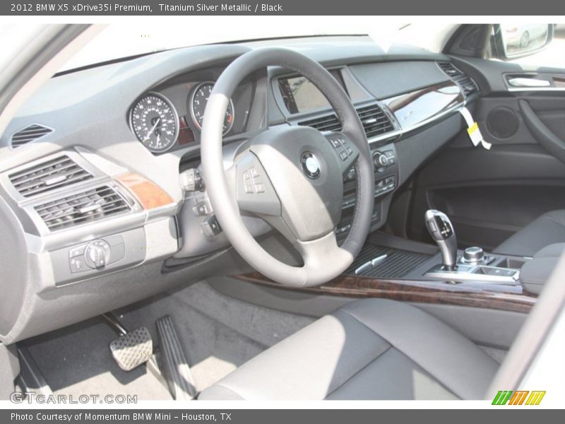 Titanium Silver Metallic / Black 2012 BMW X5 xDrive35i Premium