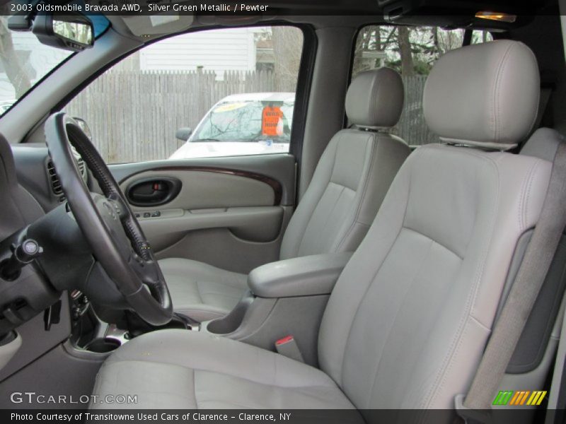 Silver Green Metallic / Pewter 2003 Oldsmobile Bravada AWD