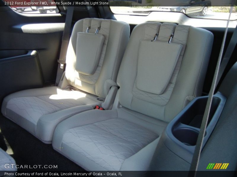 White Suede / Medium Light Stone 2012 Ford Explorer FWD
