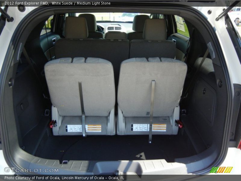 White Suede / Medium Light Stone 2012 Ford Explorer FWD