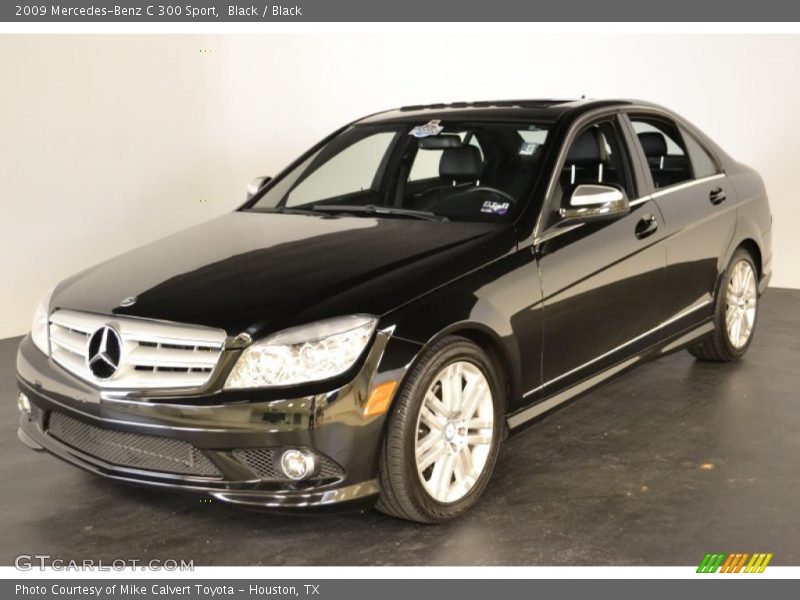 Black / Black 2009 Mercedes-Benz C 300 Sport