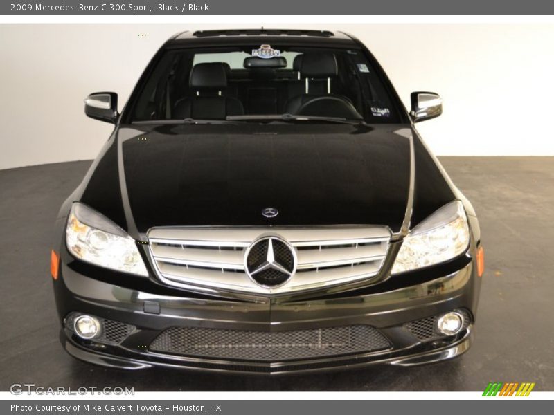 Black / Black 2009 Mercedes-Benz C 300 Sport