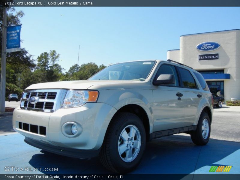 Gold Leaf Metallic / Camel 2012 Ford Escape XLT