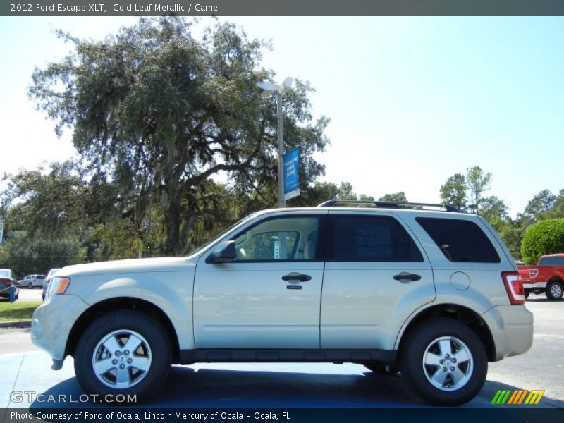 Gold Leaf Metallic / Camel 2012 Ford Escape XLT