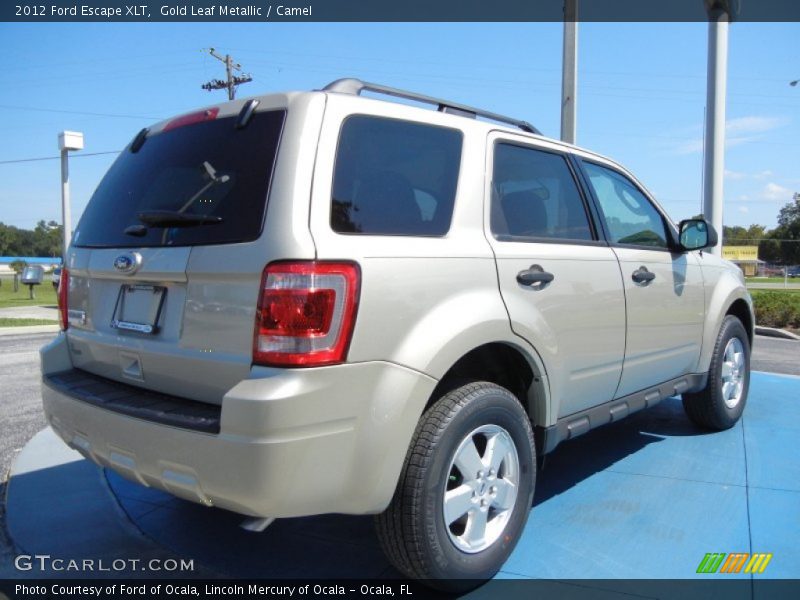 Gold Leaf Metallic / Camel 2012 Ford Escape XLT