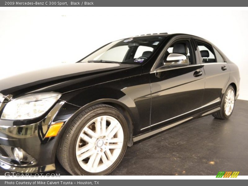 Black / Black 2009 Mercedes-Benz C 300 Sport