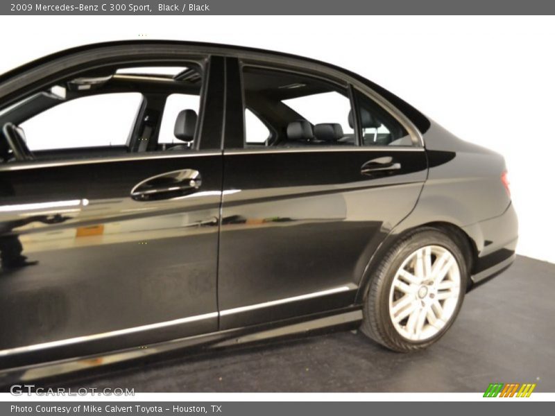 Black / Black 2009 Mercedes-Benz C 300 Sport