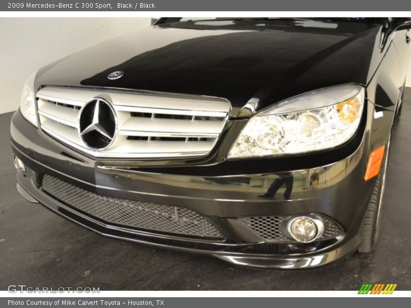 Black / Black 2009 Mercedes-Benz C 300 Sport