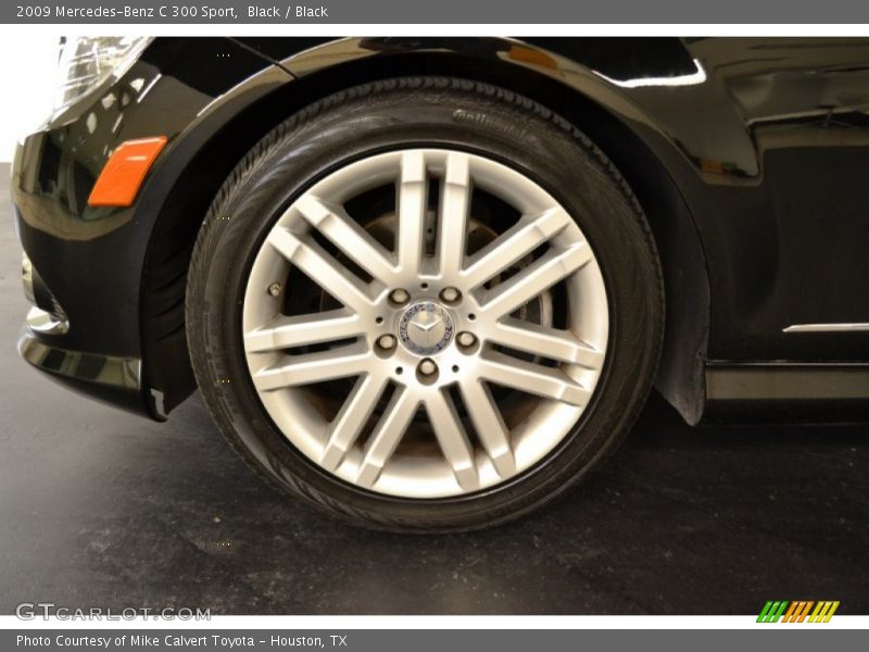 Black / Black 2009 Mercedes-Benz C 300 Sport