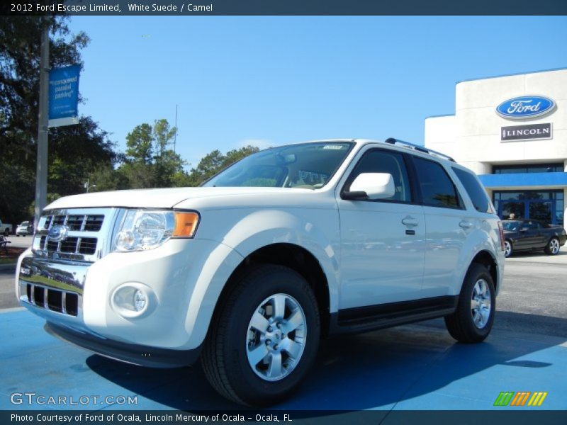 White Suede / Camel 2012 Ford Escape Limited