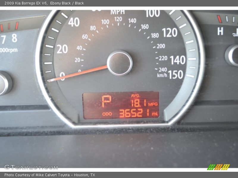 Ebony Black / Black 2009 Kia Borrego EX V6