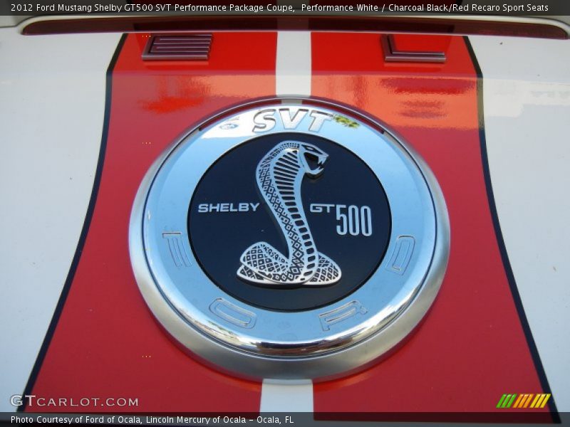  2012 Mustang Shelby GT500 SVT Performance Package Coupe Logo