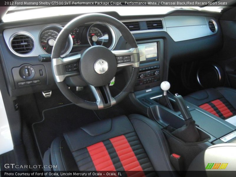 Dashboard of 2012 Mustang Shelby GT500 SVT Performance Package Coupe
