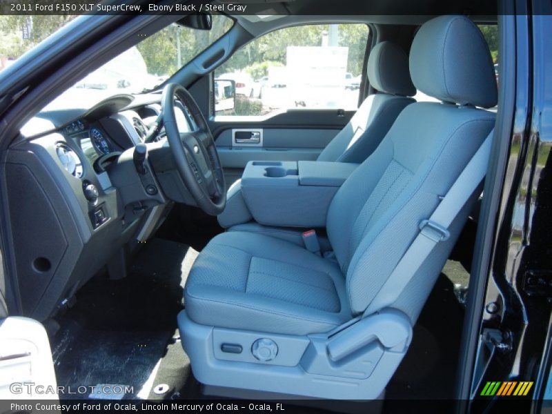 Ebony Black / Steel Gray 2011 Ford F150 XLT SuperCrew