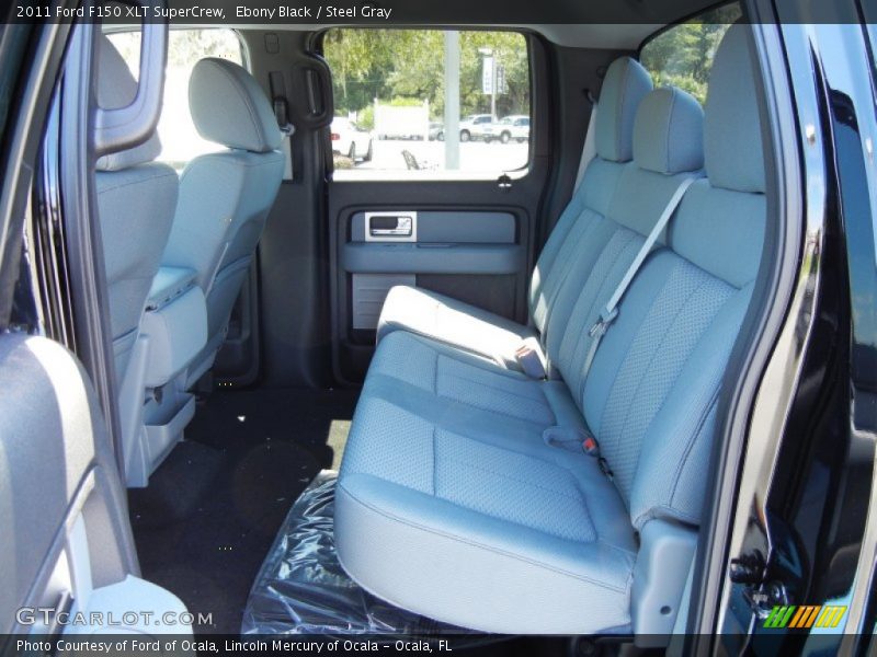 Ebony Black / Steel Gray 2011 Ford F150 XLT SuperCrew