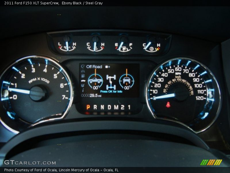 Ebony Black / Steel Gray 2011 Ford F150 XLT SuperCrew