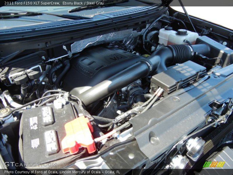 Ebony Black / Steel Gray 2011 Ford F150 XLT SuperCrew