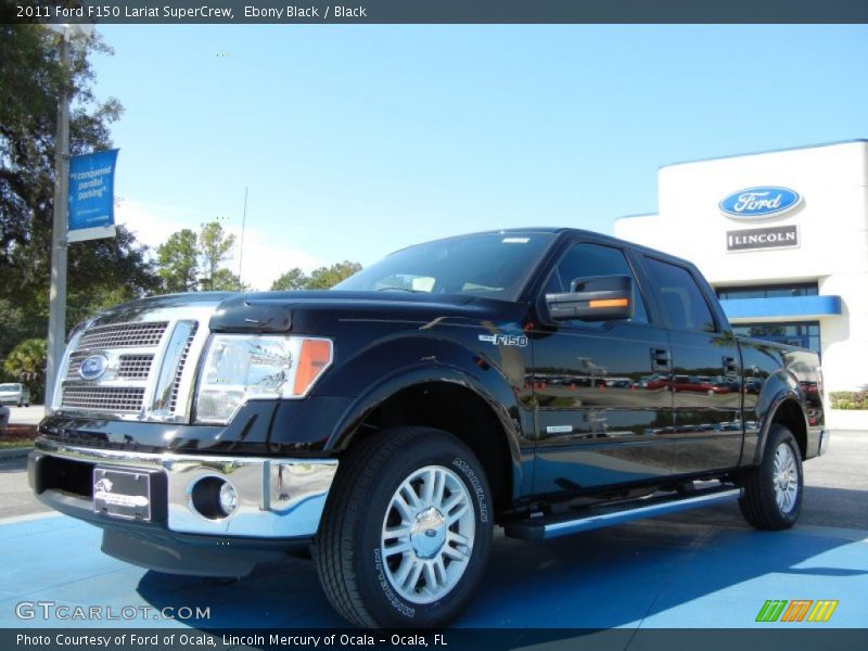Ebony Black / Black 2011 Ford F150 Lariat SuperCrew