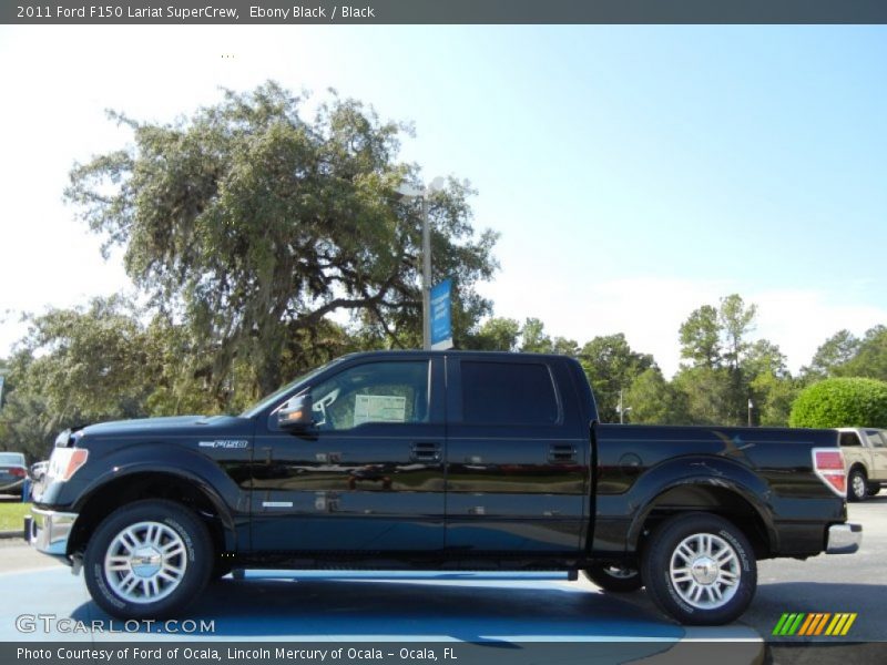 Ebony Black / Black 2011 Ford F150 Lariat SuperCrew