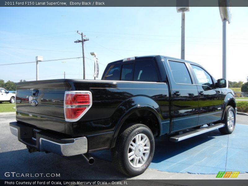 Ebony Black / Black 2011 Ford F150 Lariat SuperCrew