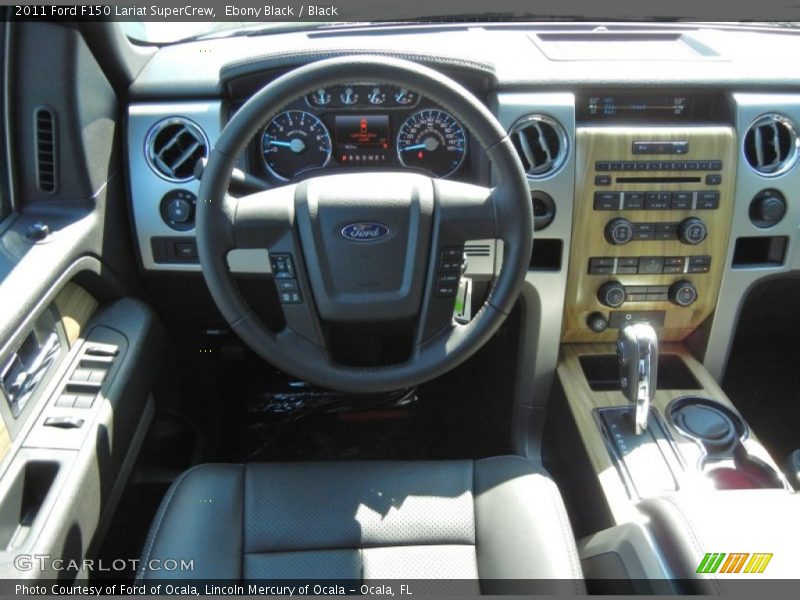 Ebony Black / Black 2011 Ford F150 Lariat SuperCrew