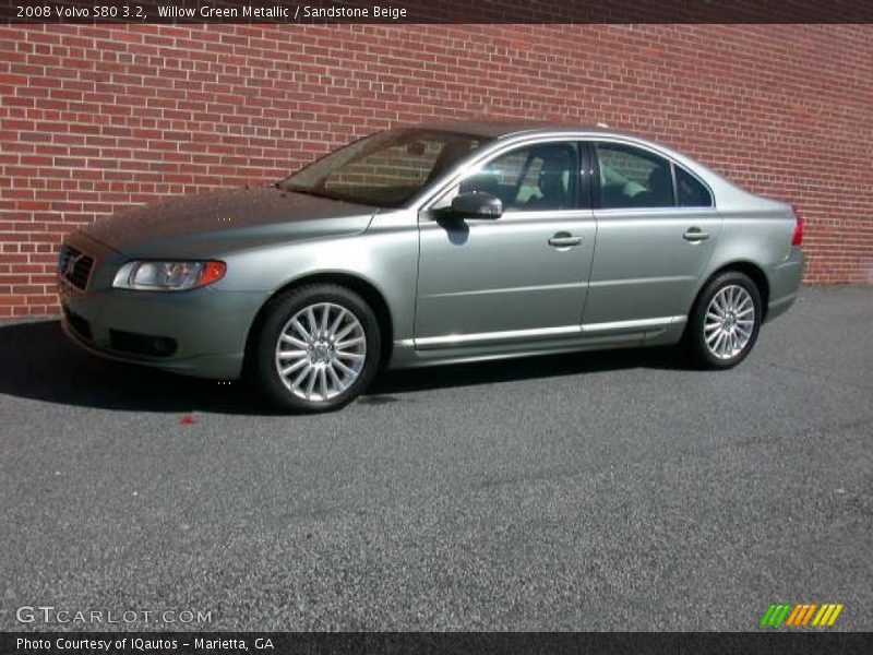 Willow Green Metallic / Sandstone Beige 2008 Volvo S80 3.2