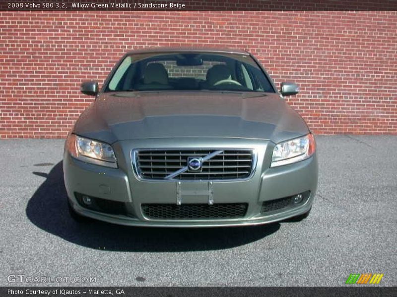 Willow Green Metallic / Sandstone Beige 2008 Volvo S80 3.2