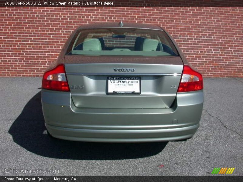 Willow Green Metallic / Sandstone Beige 2008 Volvo S80 3.2