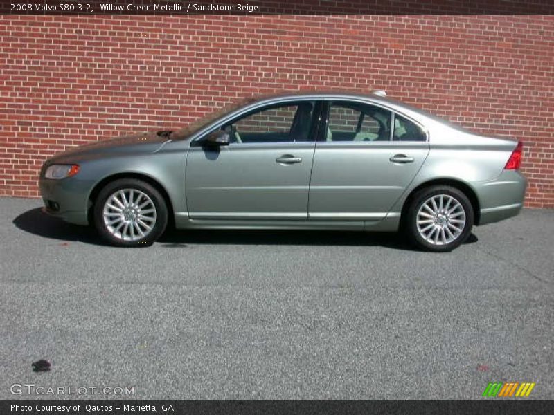 Willow Green Metallic / Sandstone Beige 2008 Volvo S80 3.2