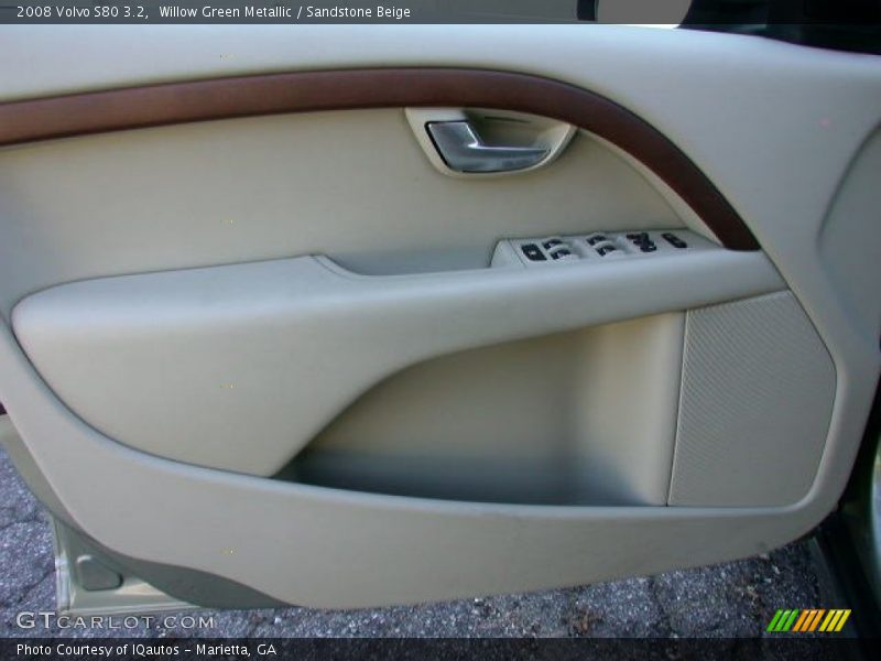 Willow Green Metallic / Sandstone Beige 2008 Volvo S80 3.2