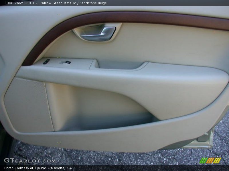 Willow Green Metallic / Sandstone Beige 2008 Volvo S80 3.2