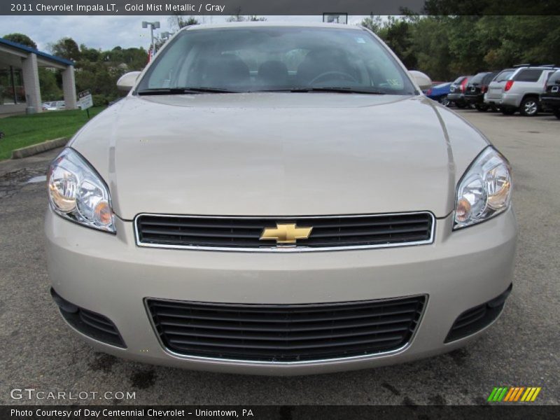 Gold Mist Metallic / Gray 2011 Chevrolet Impala LT