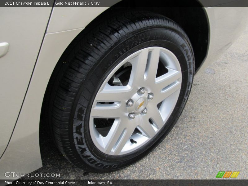 Gold Mist Metallic / Gray 2011 Chevrolet Impala LT