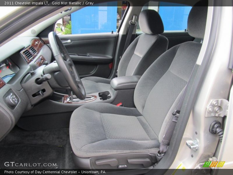 Gold Mist Metallic / Gray 2011 Chevrolet Impala LT