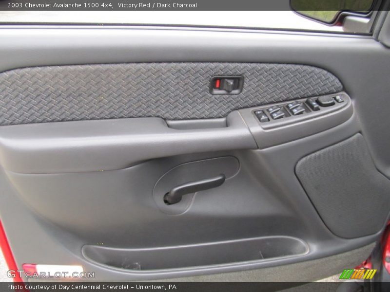Victory Red / Dark Charcoal 2003 Chevrolet Avalanche 1500 4x4