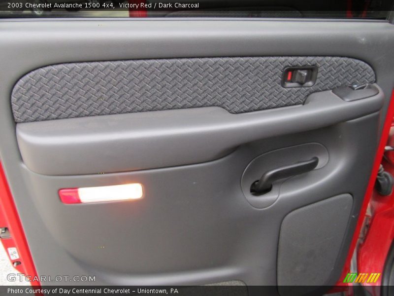 Victory Red / Dark Charcoal 2003 Chevrolet Avalanche 1500 4x4
