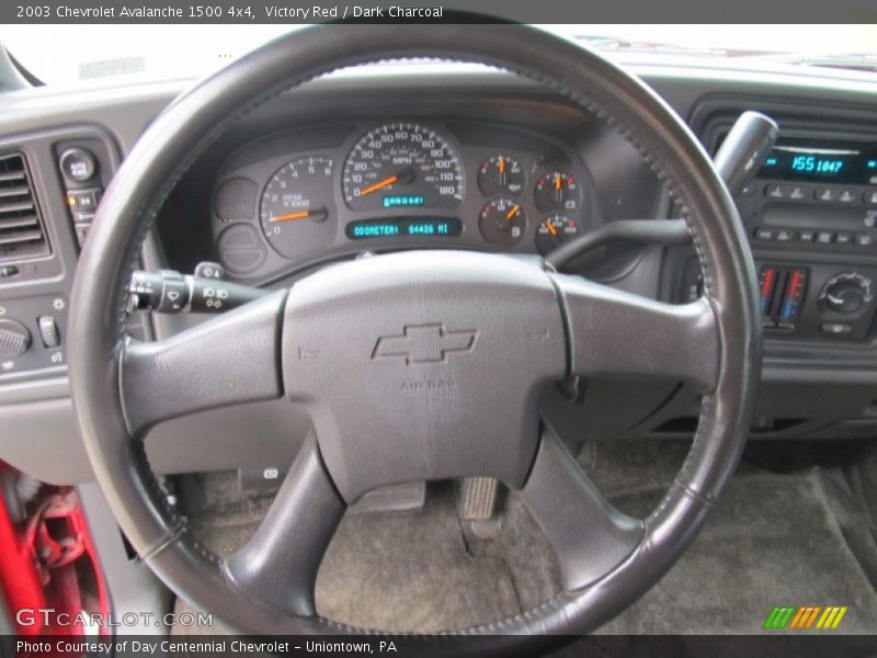 Victory Red / Dark Charcoal 2003 Chevrolet Avalanche 1500 4x4