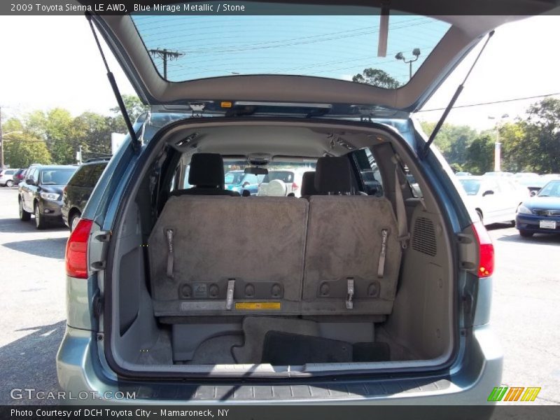 Blue Mirage Metallic / Stone 2009 Toyota Sienna LE AWD