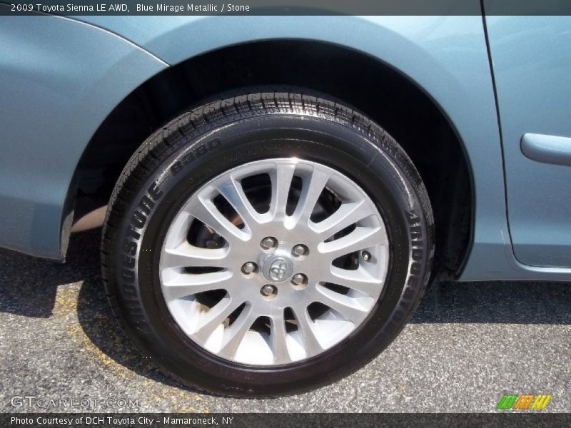Blue Mirage Metallic / Stone 2009 Toyota Sienna LE AWD