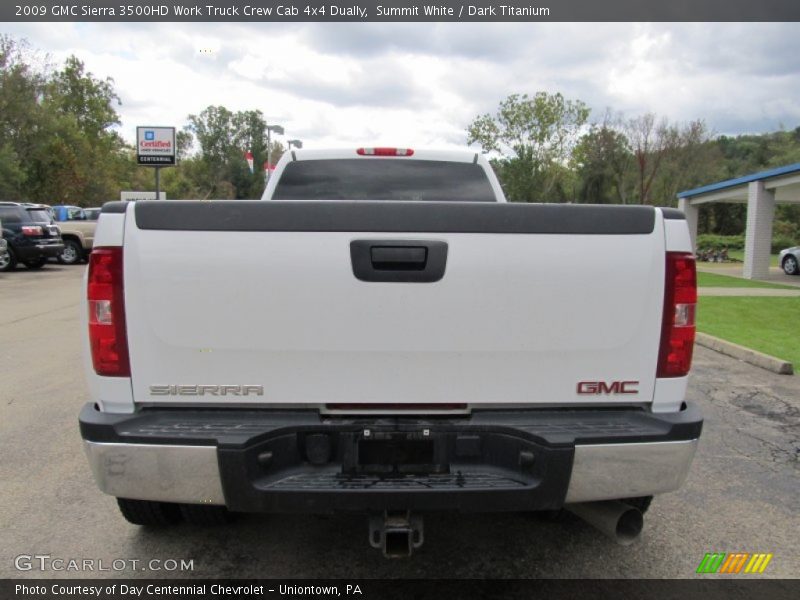 Summit White / Dark Titanium 2009 GMC Sierra 3500HD Work Truck Crew Cab 4x4 Dually