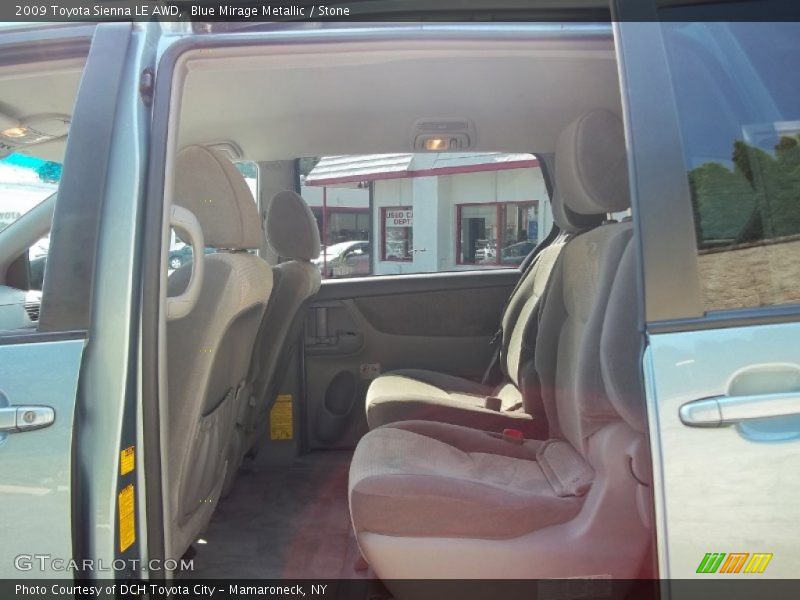 Blue Mirage Metallic / Stone 2009 Toyota Sienna LE AWD
