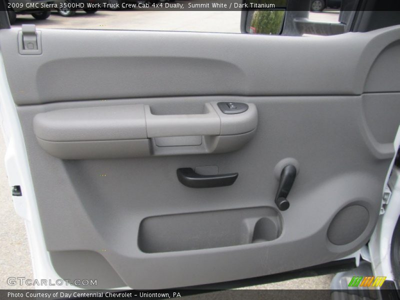 Summit White / Dark Titanium 2009 GMC Sierra 3500HD Work Truck Crew Cab 4x4 Dually