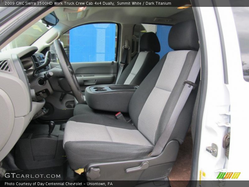Summit White / Dark Titanium 2009 GMC Sierra 3500HD Work Truck Crew Cab 4x4 Dually