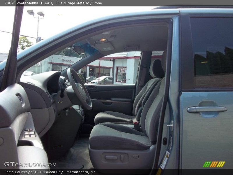 Blue Mirage Metallic / Stone 2009 Toyota Sienna LE AWD