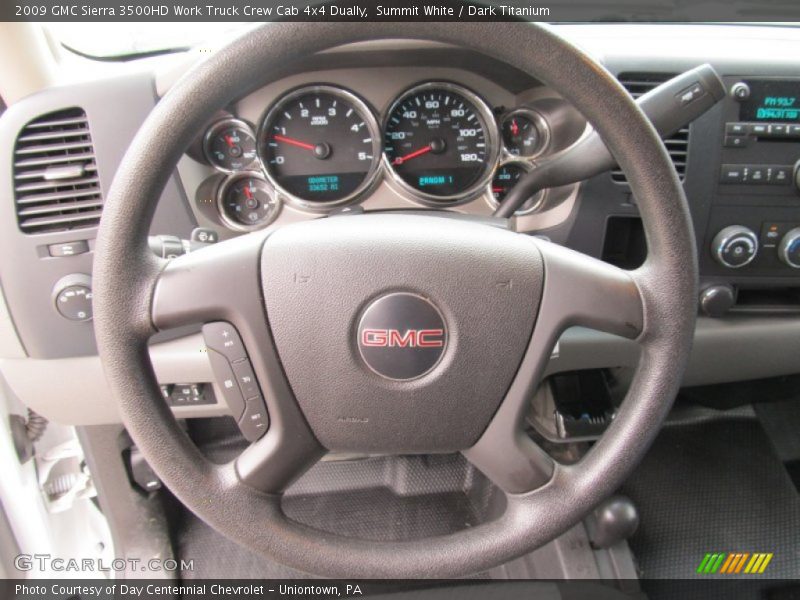  2009 Sierra 3500HD Work Truck Crew Cab 4x4 Dually Steering Wheel