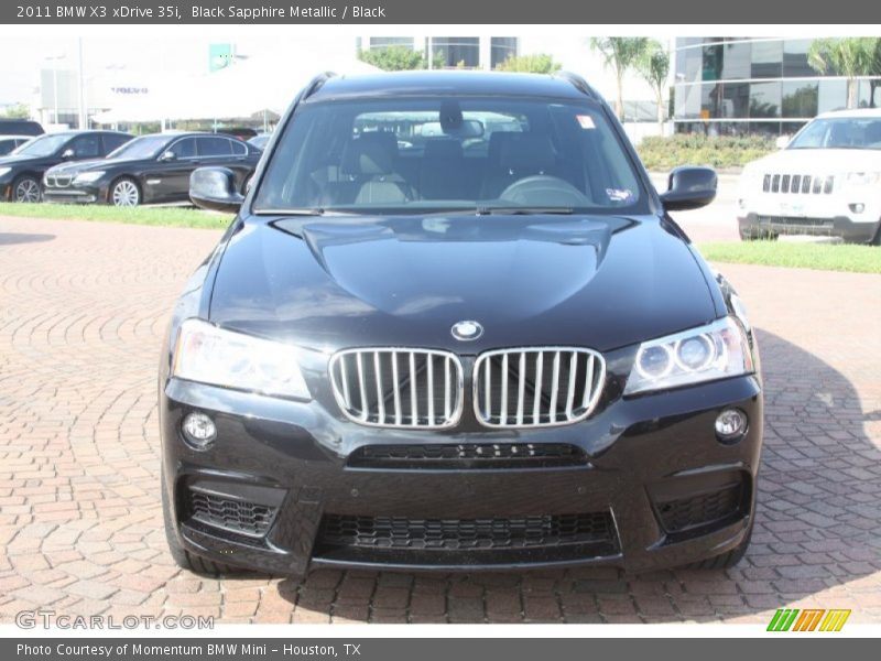 Black Sapphire Metallic / Black 2011 BMW X3 xDrive 35i