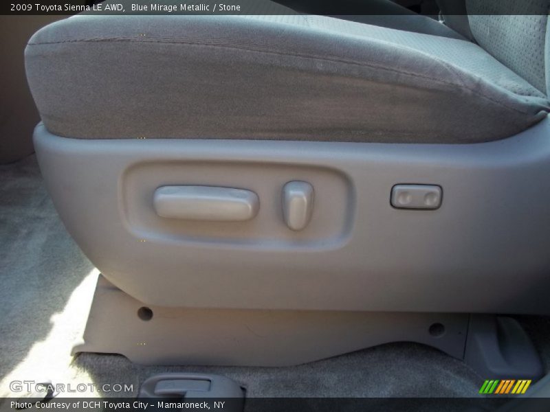 Blue Mirage Metallic / Stone 2009 Toyota Sienna LE AWD