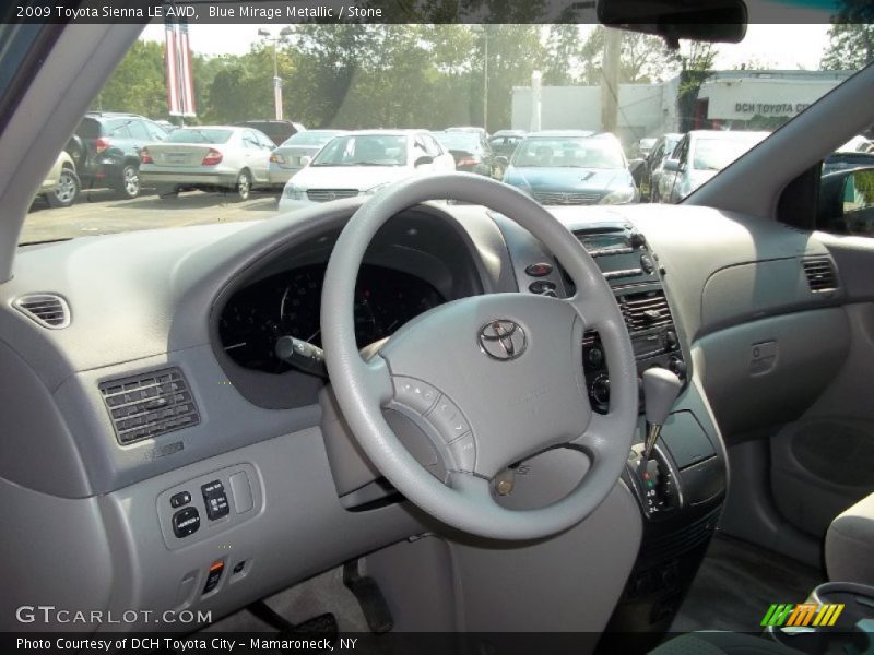 Blue Mirage Metallic / Stone 2009 Toyota Sienna LE AWD