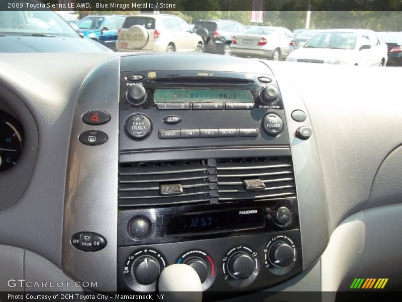 Blue Mirage Metallic / Stone 2009 Toyota Sienna LE AWD