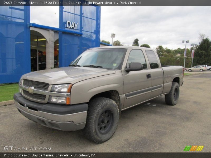 Light Pewter Metallic / Dark Charcoal 2003 Chevrolet Silverado 1500 Extended Cab 4x4